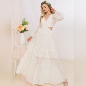 LOVECOLETTE WOVEN‎ MAXI DRESS SIZE S